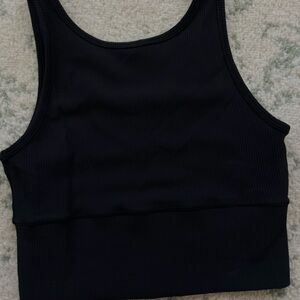 Lululemon Black Ribbed Tank Top